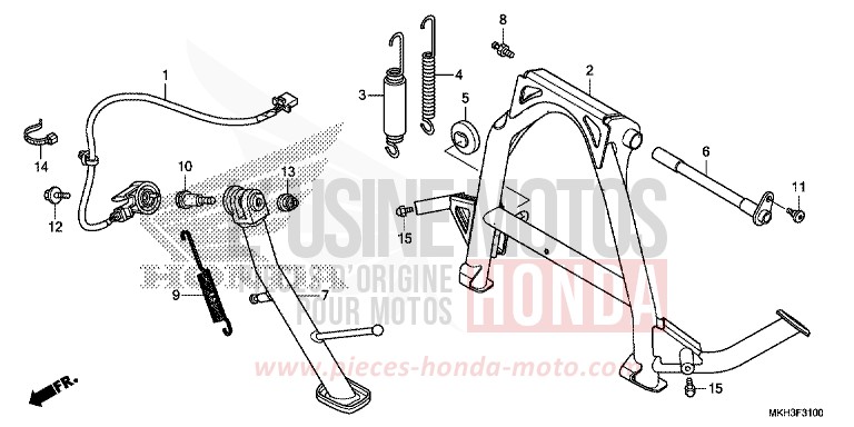 STAND for X-ADV 750 GRAND PRIX RED (R380) from 2018
